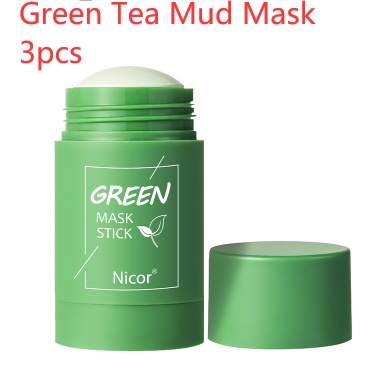 Cleansing Green Tea Mask Clay Stick Oil Control Anti-Acne Whitening Seaweed Mask Skin Care - Image 8