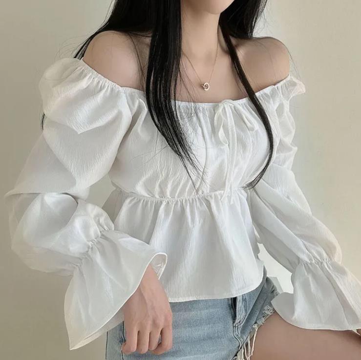 Korean Style Gentle Puff Sleeve Shirt Women - Image 5