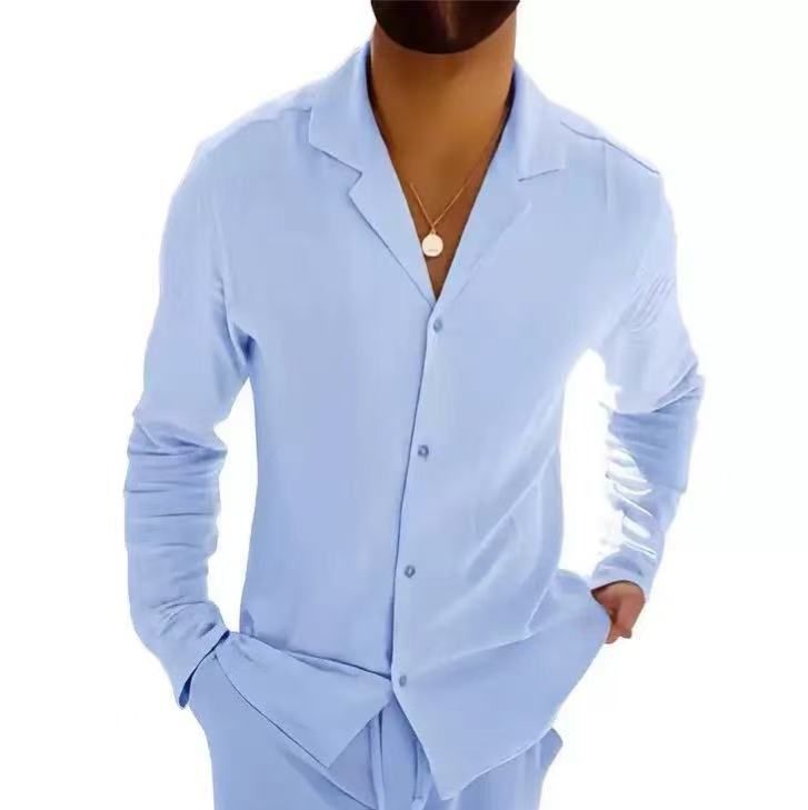 Men's Coat Button Cardigan Slim Lapel Sports Casual - Image 10