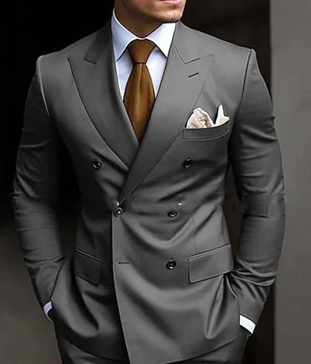 Suit Men's Two-piece Suit Business Best Man Leisure - Image 3