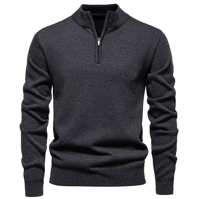 Men's Knitwear Top Half Zipper - Image 8