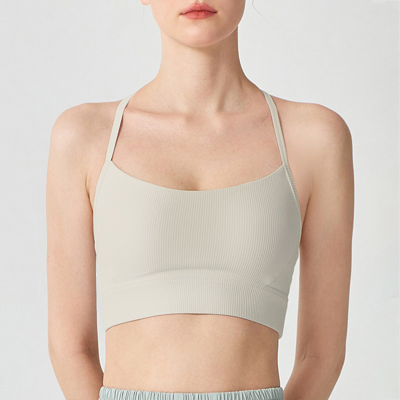 Thin Strap Halter Yoga Shockproof Push Up And Anti-sagging Bra - Image 4