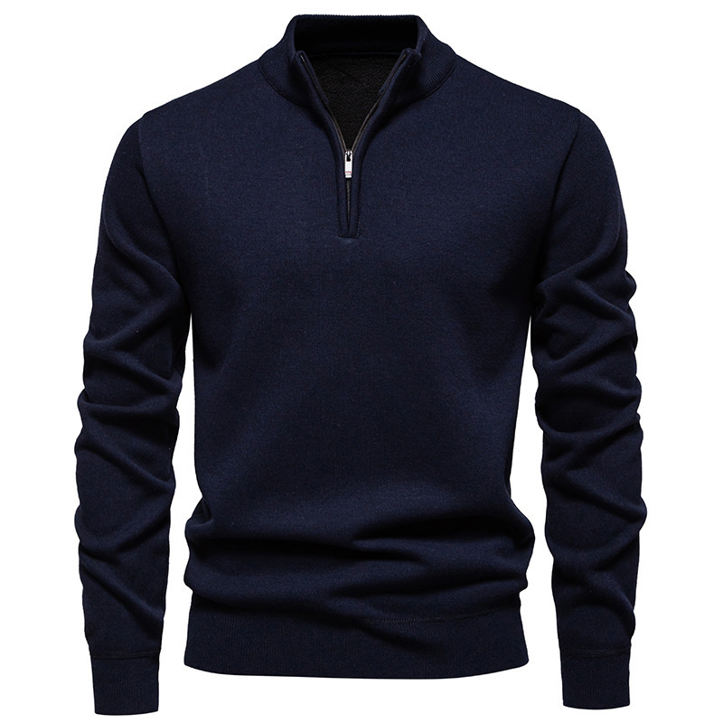 Men's Knitwear Top Half Zipper - Image 5