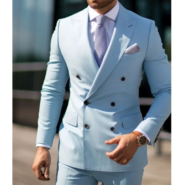 Suit Men's Two-piece Suit Business Best Man Leisure - Image 5