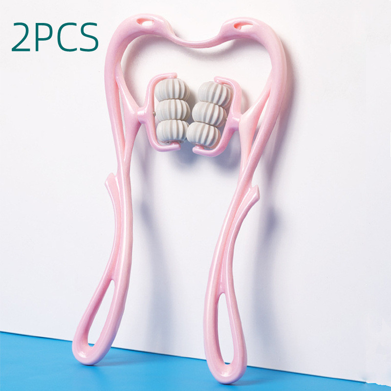 Multifunctional Manual Six-wheel Neck Massager Massage Relieve Roller Massage Tool - Image 8