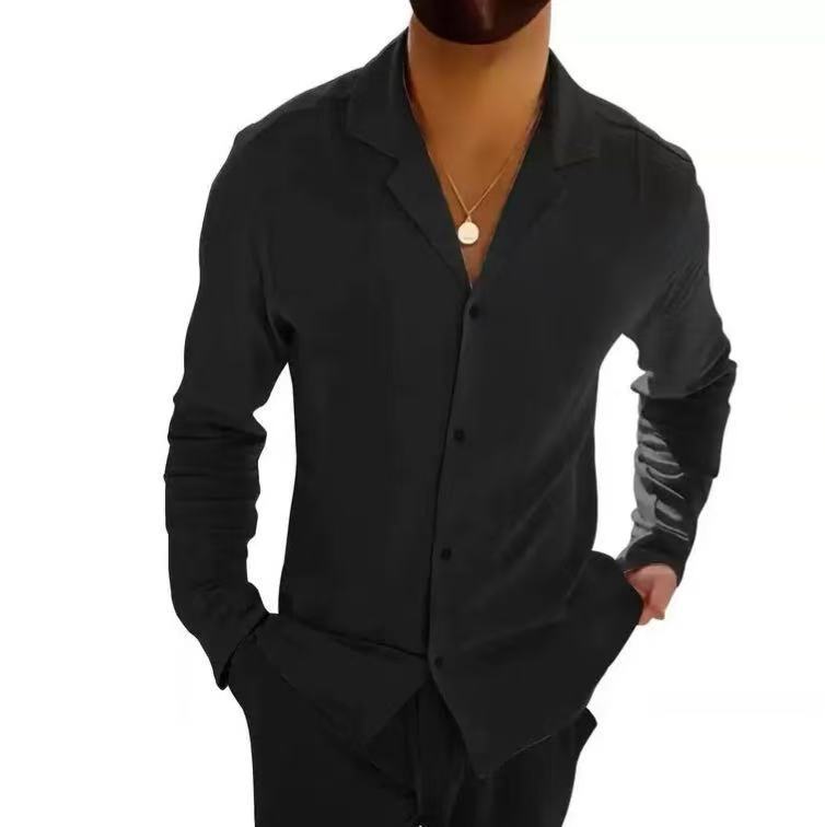 Men's Coat Button Cardigan Slim Lapel Sports Casual - Image 5