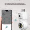Lamp Head Type Surveillance Mobile Phone Remote Camera - Image 4